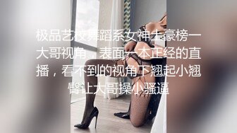 极品艺校舞蹈系女神土豪榜一大哥视角，表面一本正经的直播，看不到的视角下翘起小翘臀让大哥操小骚逼