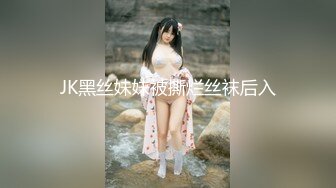 JK黑丝妹妹被撕烂丝袜后入