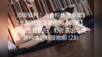 顶级福利！入会粉丝团专属91长腿翘臀淫妻母狗【诗妍】露脸性爱自拍，野外露出车震各种情趣制服啪啪 (28)