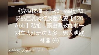 《究极核弹✅泄密》顶级绿帽极品巨乳网红反差人妻【420Abb】私拍，露出调教啪啪一对车大灯玩法太多，男人泄欲神器 (4)