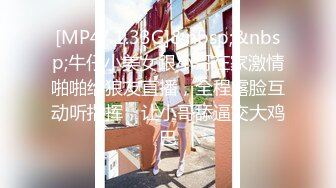 [MP4/ 1.33G]&nbsp;&nbsp;牛仔小美女跟小哥在家激情啪啪给狼友直播，全程露脸互动听指挥，让小哥舔逼交大鸡巴